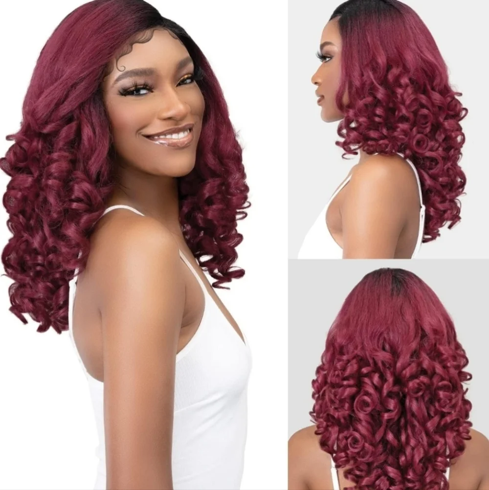 Janet Collection Natural Me HD Lace Wig Blowout Deep Part Lace Jasmina(Cinnamon)
